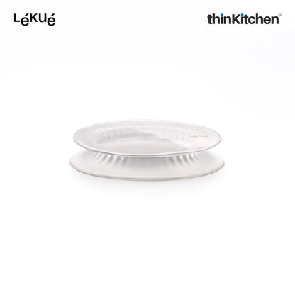 LÉKUÉ Premium Platinum Silicone Stretch Lids Set of 3 | Airtight Reusable Food Covers 11–24cm