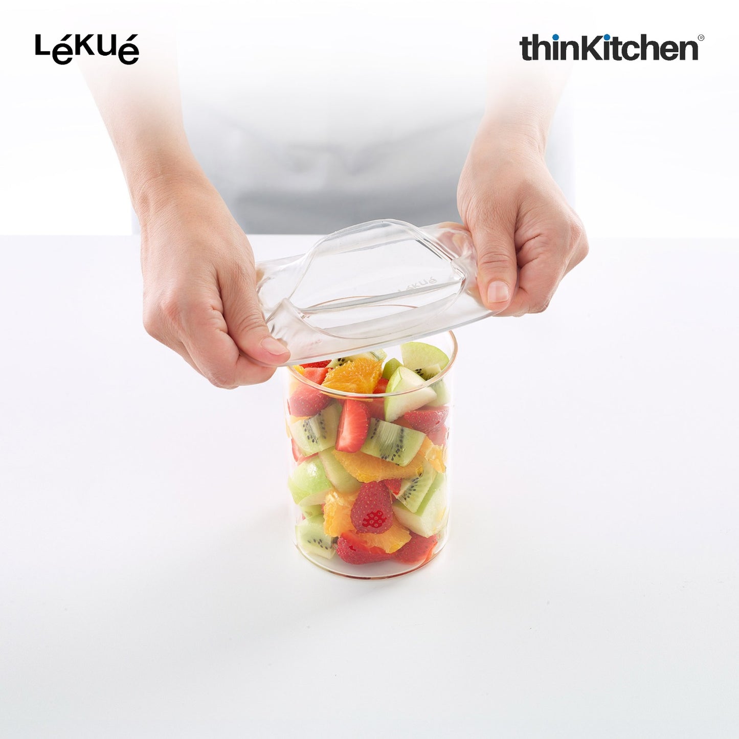 LÉKUÉ Premium Platinum Silicone Stretch Lids Set of 3 | Airtight Reusable Food Covers 11–24cm