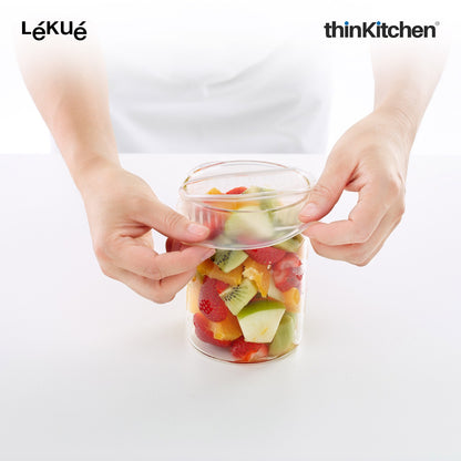 LÉKUÉ Premium Platinum Silicone Stretch Lids Set of 3 | Airtight Reusable Food Covers 11–24cm
