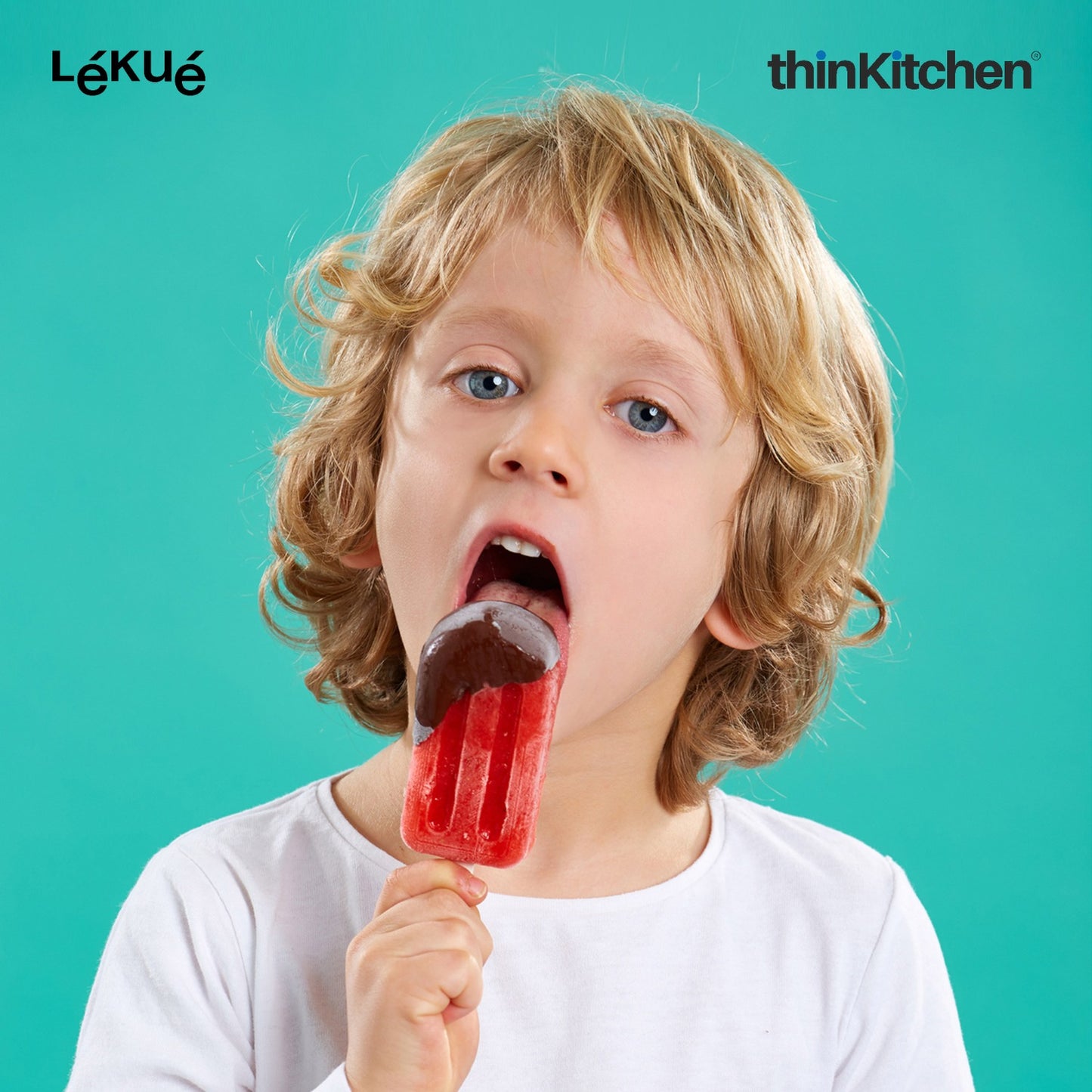 LÉKUÉ Premium Ice Lolly Moulds Set of 4, 60ml Platinum Silicone Popsicle & Ice Pop Moulds with Lids