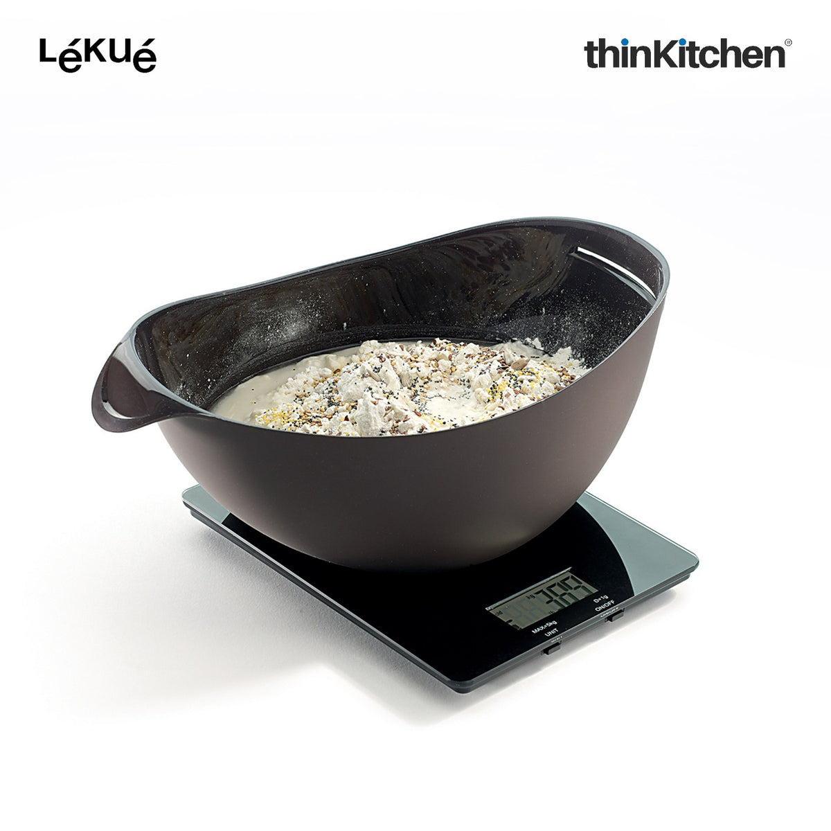 LÉKUÉ Bread Maker, Platinum Silicone Brown Bread Baking Bowl 600ml, Knead & Bake in One, Oven & Microwave Safe