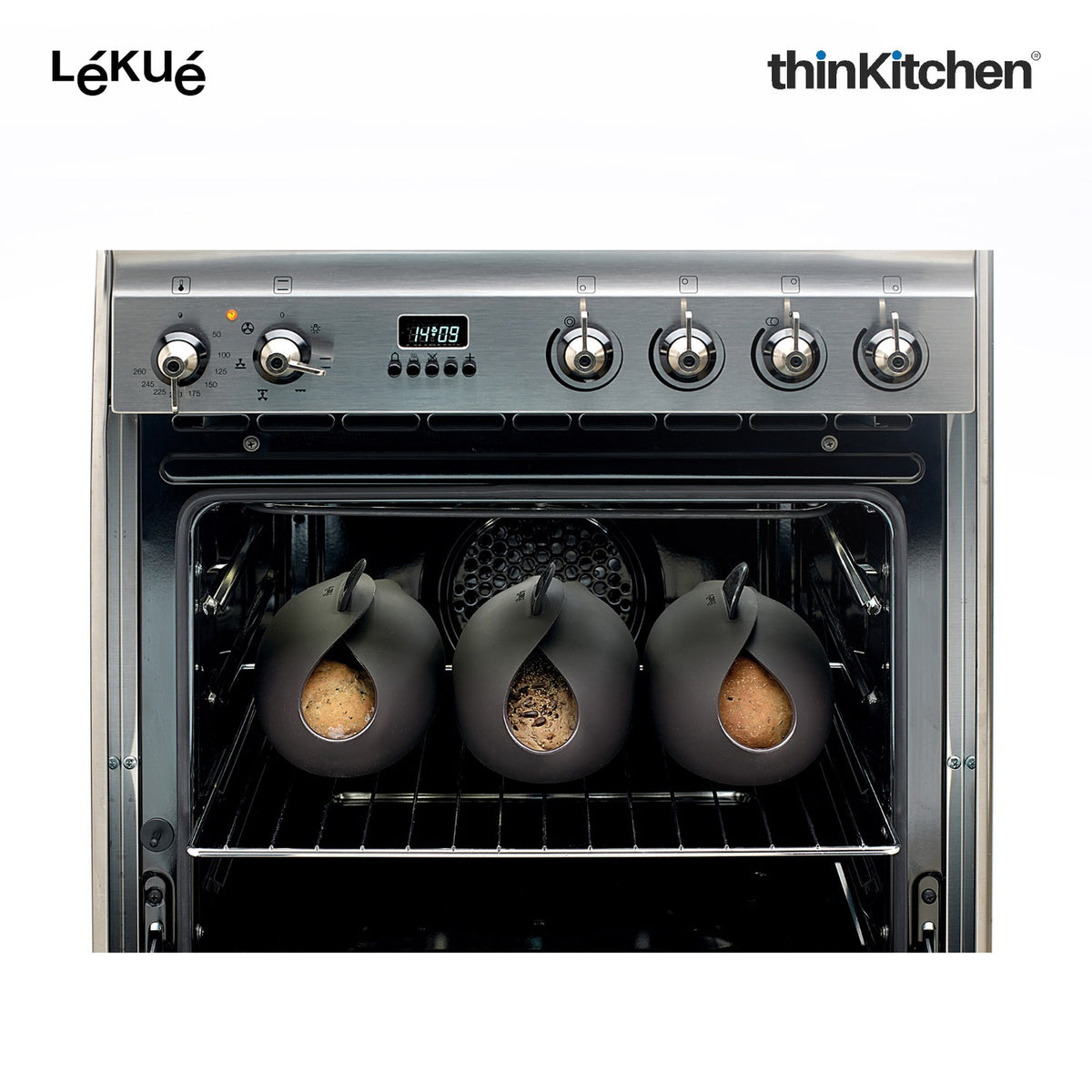 LÉKUÉ Bread Maker, Platinum Silicone Brown Bread Baking Bowl 600ml, Knead & Bake in One, Oven & Microwave Safe - 7