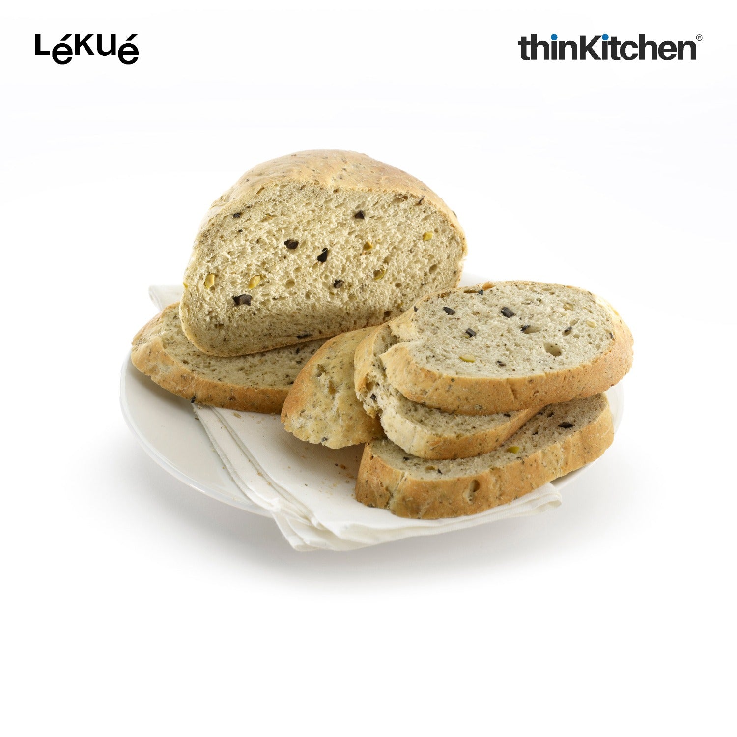 LÉKUÉ Bread Maker, Platinum Silicone Brown Bread Baking Bowl 600ml, Knead & Bake in One, Oven & Microwave Safe - 4