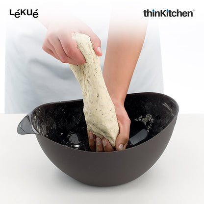 LÉKUÉ Home Bread Essentials Kit, Platinum Silicone Bread Maker & Mini Baguette Mold, Oven & Dishwasher Safe