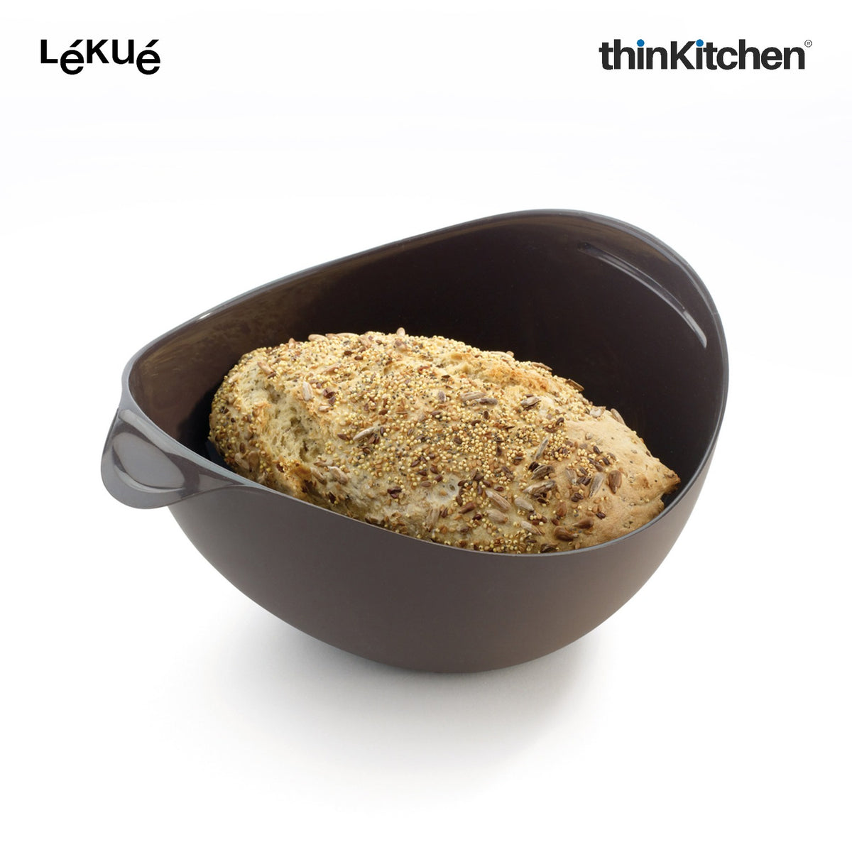 LÉKUÉ Home Bread Essentials Kit, Platinum Silicone Bread Maker & Mini Baguette Mold, Oven & Dishwasher Safe