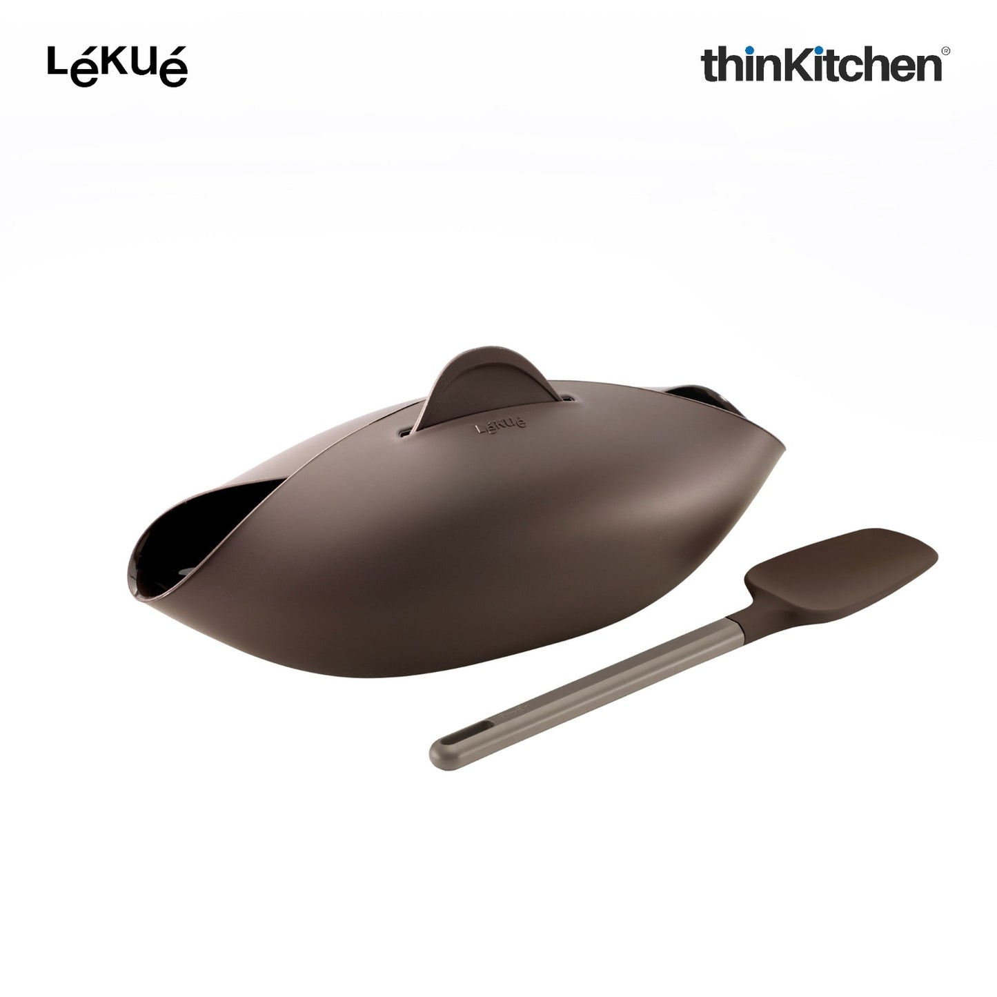 LÉKUÉ Home Bread Essentials Kit, Platinum Silicone Bread Maker & Mini Baguette Mold, Oven & Dishwasher Safe