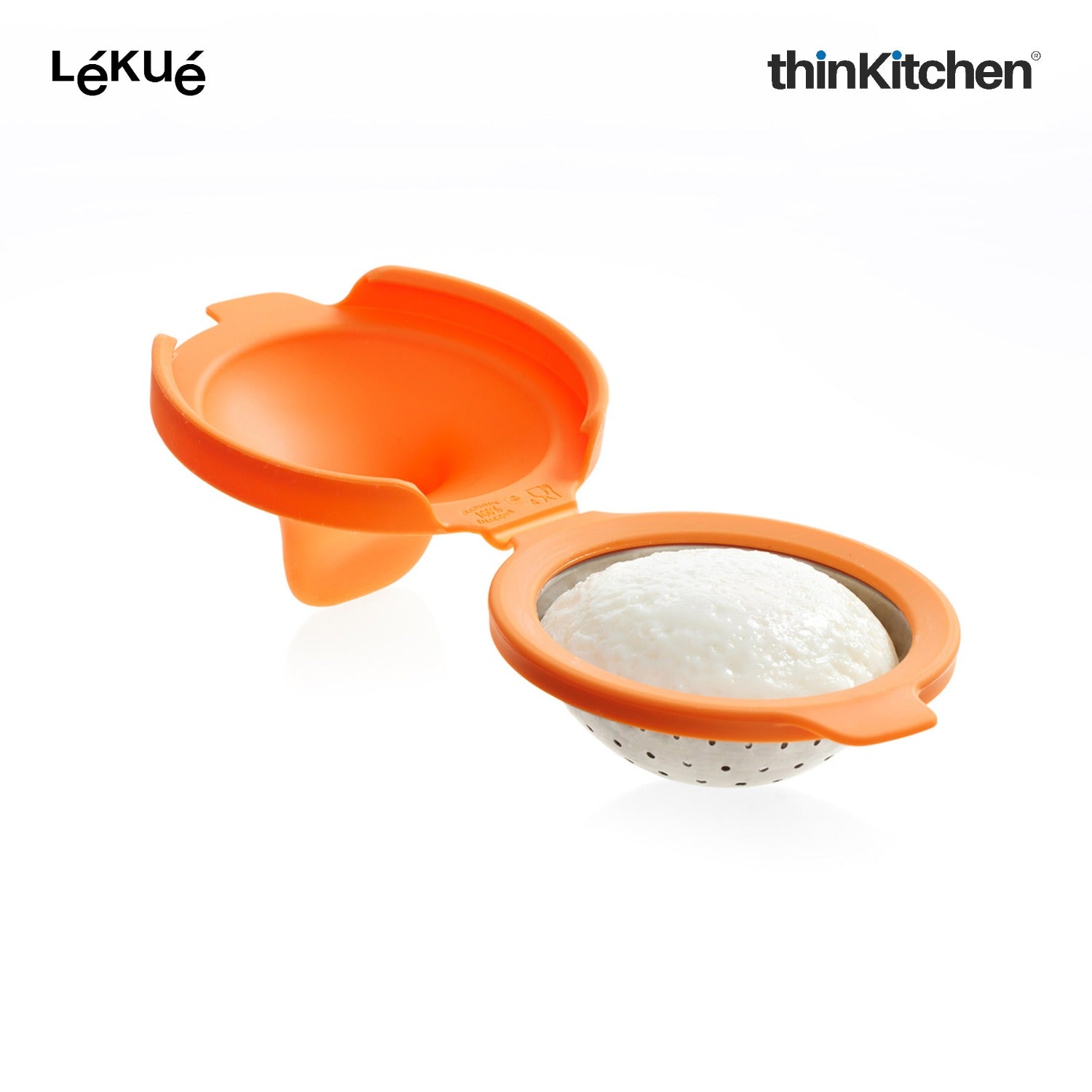 LÉKUÉ Poached Egg Cooker Set of 2, Egg Poacher for Poached Eggs in 3 Minutes, Silicone & Stainless Steel - 1
