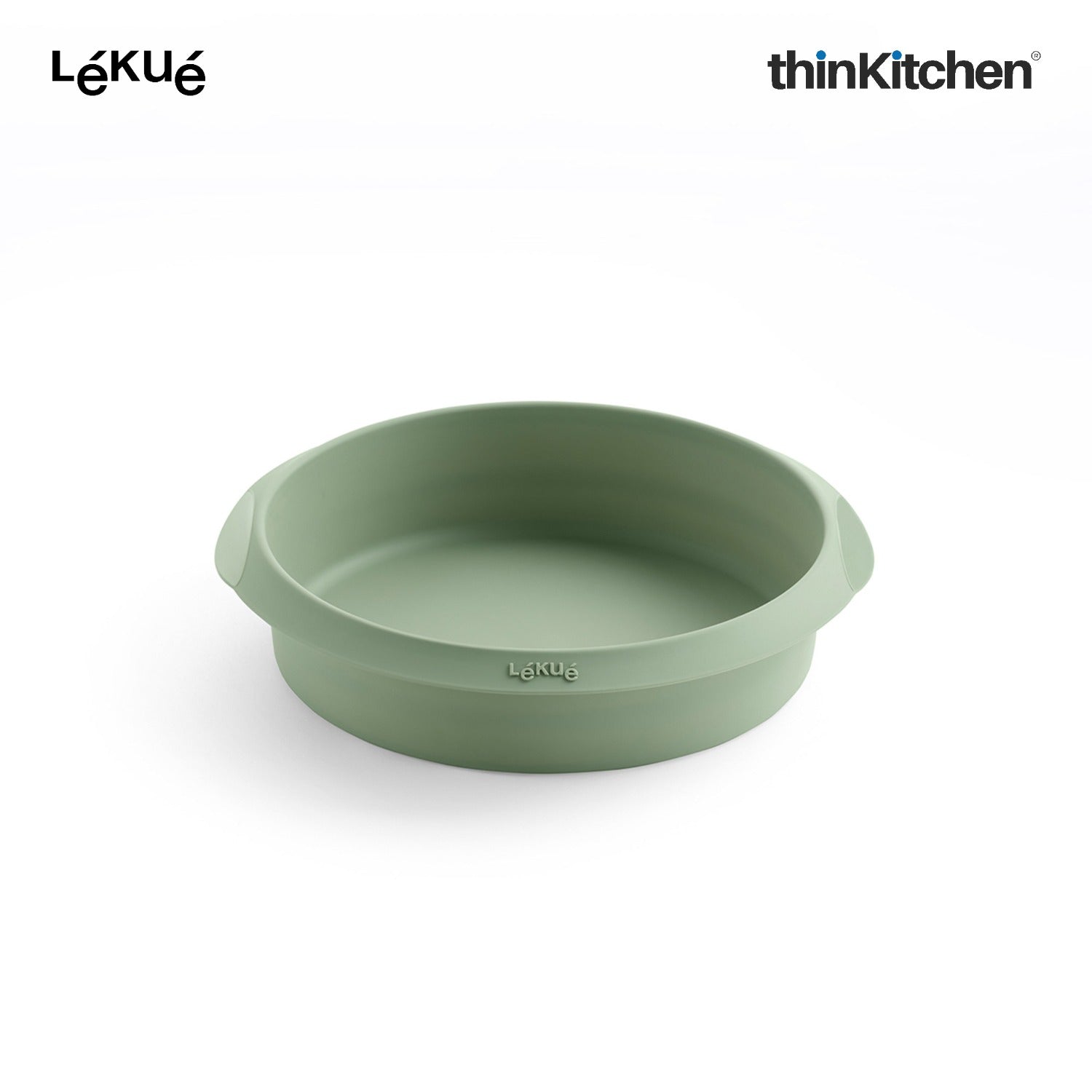 LÉKUÉ Premium Air Fryer Mould 7.9 Inch, Platinum Silicone Reusable , Flexible Green Air Fryer Liner for Large Air Fryers - 1