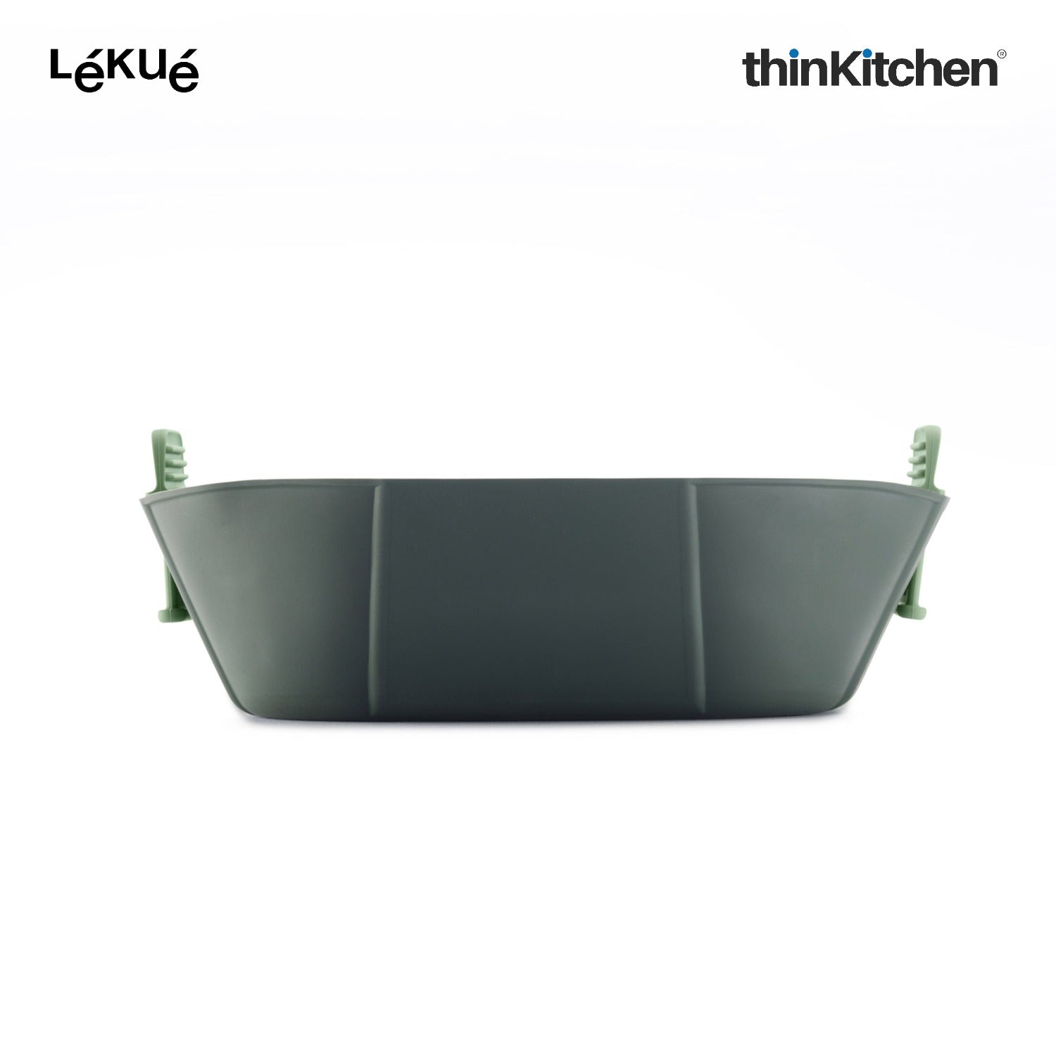 LÉKUÉ Premium Air Fryer Basket Large, Platinum Silicone Air Fryer Liner 3.5–5L with Non-Stick Handles - 6