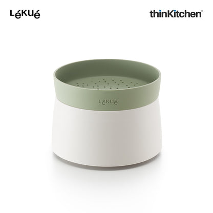 LÉKUÉ Premium Microwave Quick Quinoa & Rice Cooker 1L for Up to 4 Servings, Dishwasher Safe