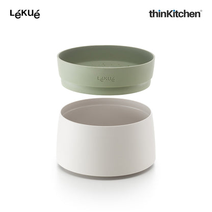 LÉKUÉ Premium Microwave Quick Quinoa & Rice Cooker 1L for Up to 4 Servings, Dishwasher Safe