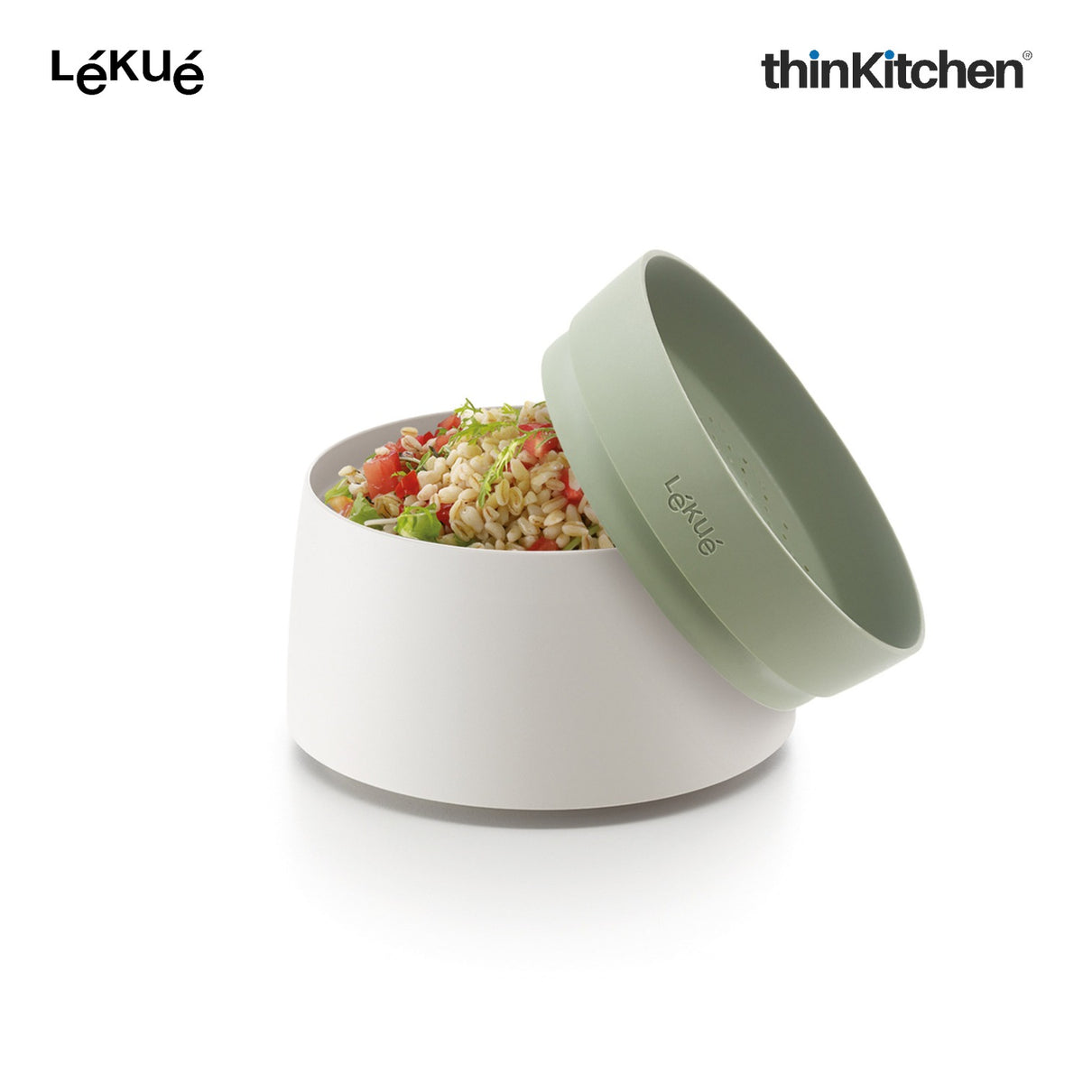LÉKUÉ Premium Microwave Quick Quinoa & Rice Cooker 1L for Up to 4 Servings, Dishwasher Safe - 2