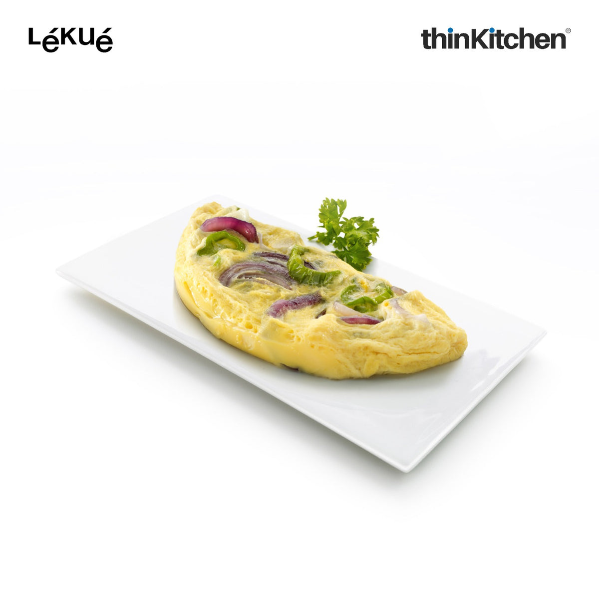 LÉKUÉ Premium Microwave Quick Omelette Maker, Platinum Silicone Reusable Omelette Mould, Non-Stick - Red - 6