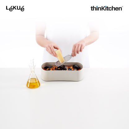 LÉKUÉ Premium Microwave Pasta Cooker - 1.5L, Cooks Up to 4 Servings in 10 Minutes, Drain & Serve