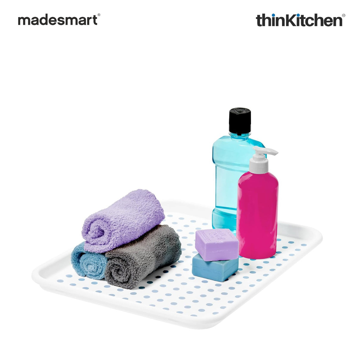 Madesmart Undersink Drip Tray For Cabinets, White - 1
