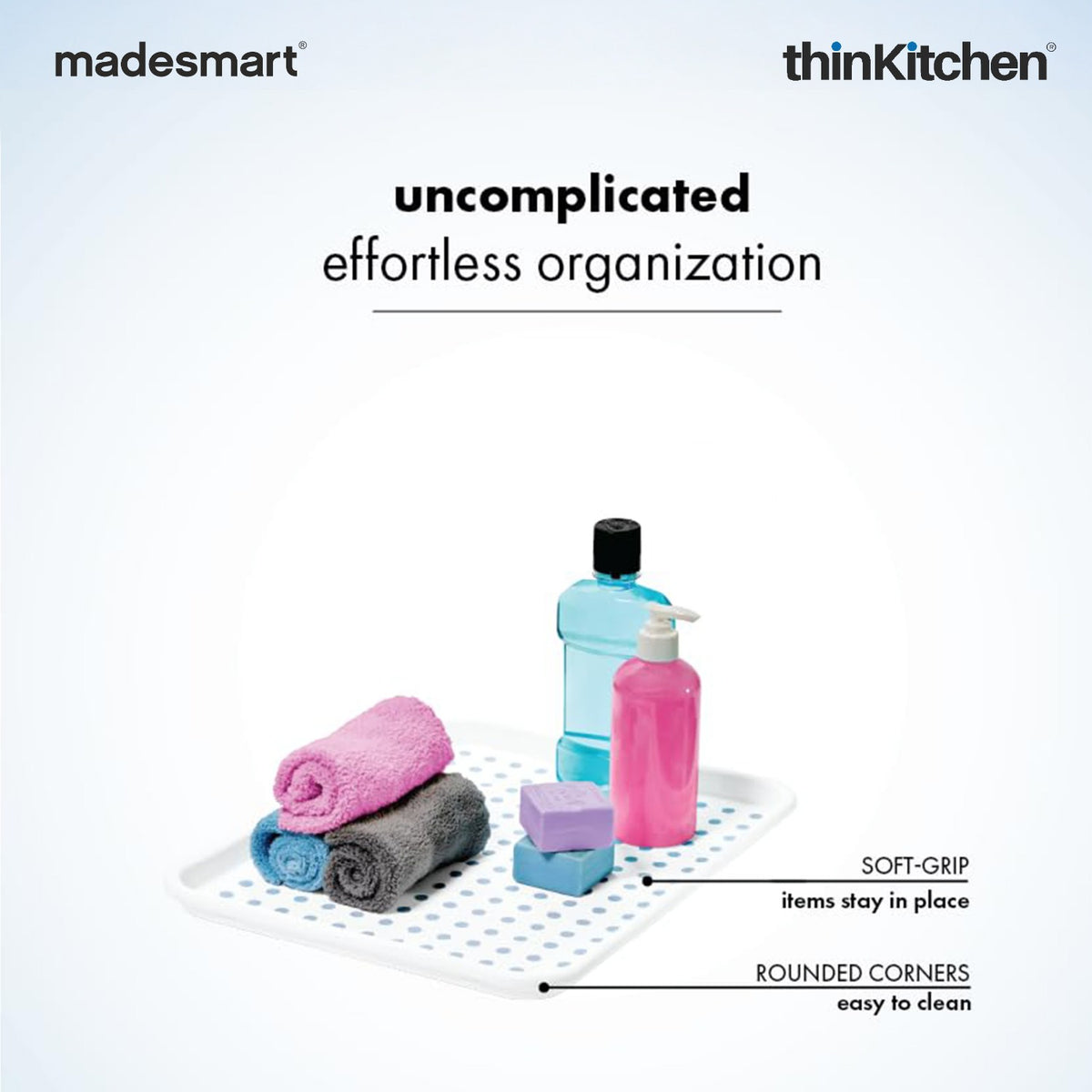 Madesmart Undersink Drip Tray For Cabinets, White