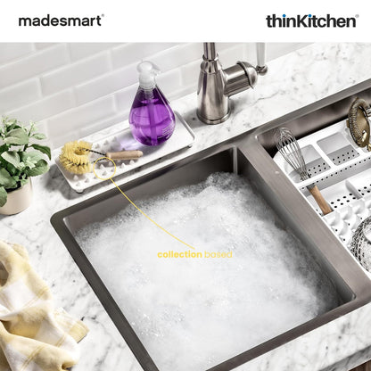 Madesmart Elevated Sink Tray For Soap And Sponges, Carbon