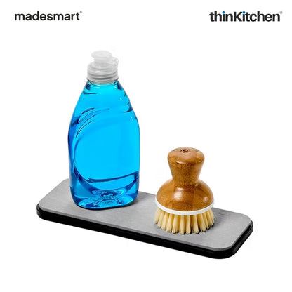 Madesmart Drying Stone Sink Tray With Diatomite Insert, Carbon