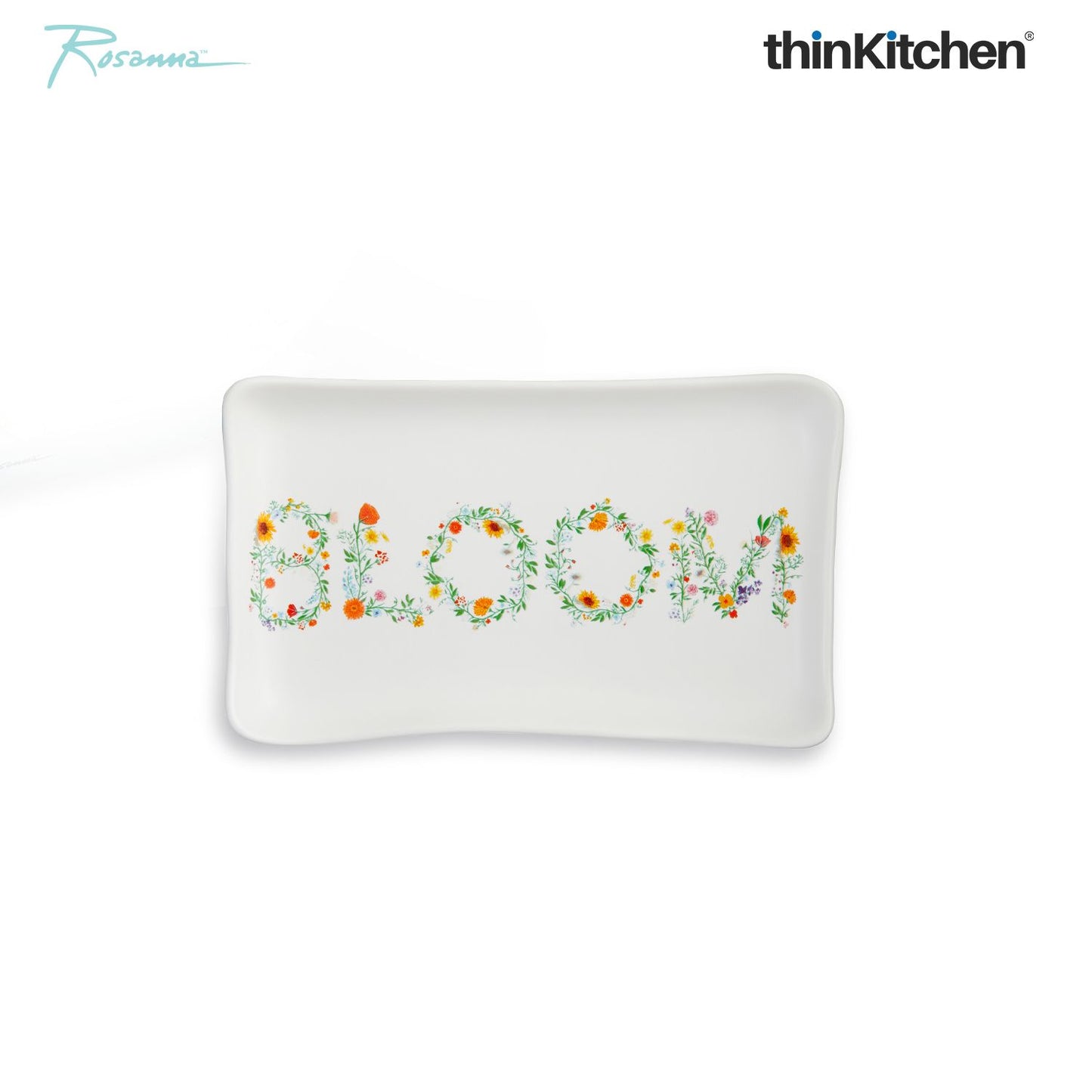 Rosanna Ceramic Bloom Butter Dish, 12.7cm