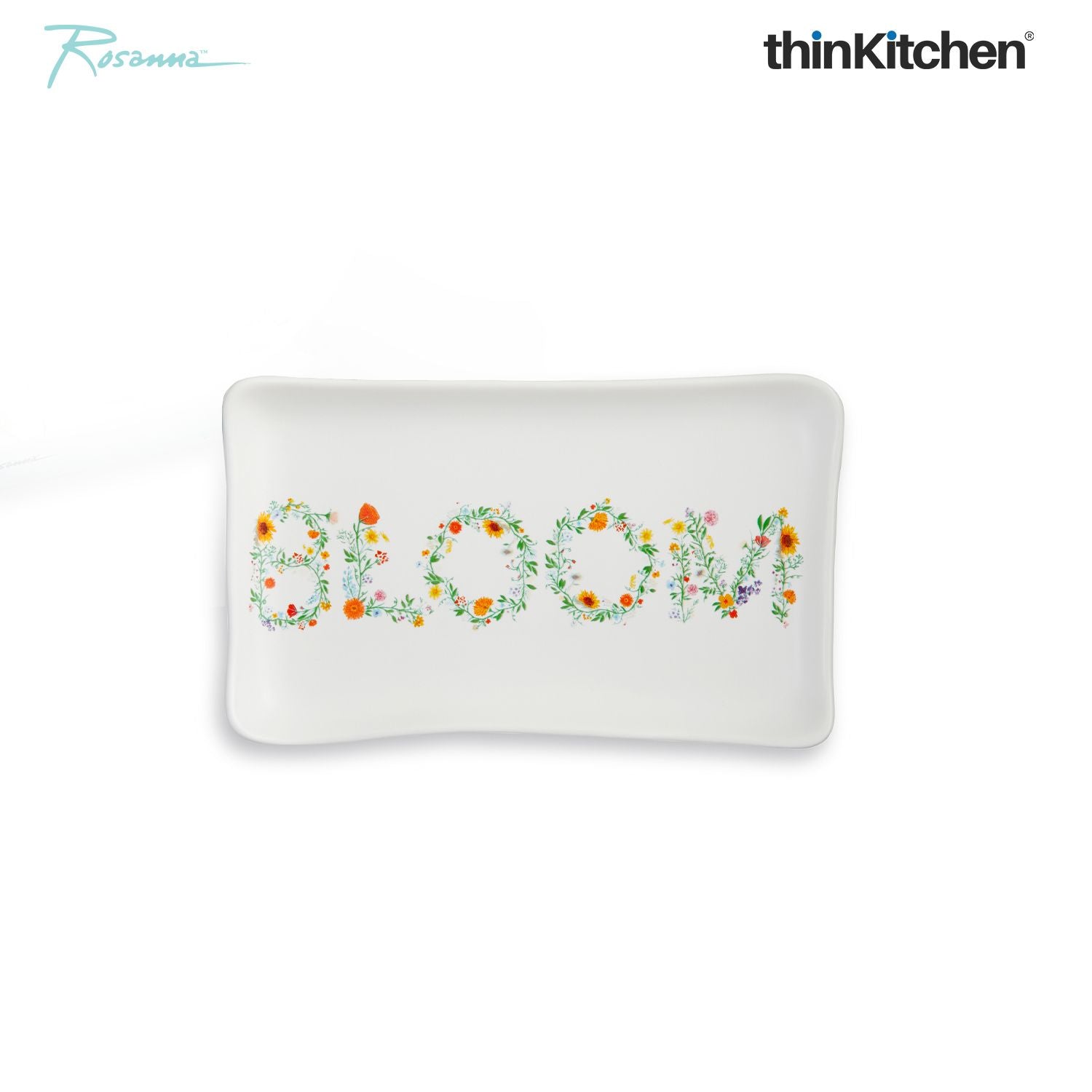 Rosanna Ceramic Bloom Butter Dish, 12.7cm - 1