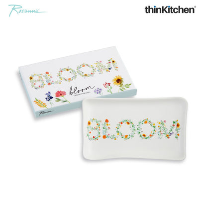 Rosanna Ceramic Bloom Butter Dish, 12.7cm