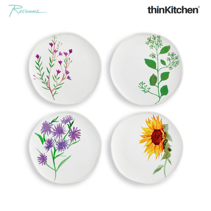 Rosanna Bloom Appetizer Plates Set Of 4