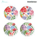 Rosanna Nature'S Table Floral Appetizer Plates, Set of 4