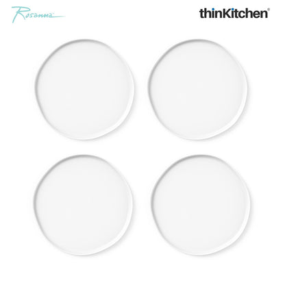 Rosanna Natures Table White Appetizer Plates Set Of 4