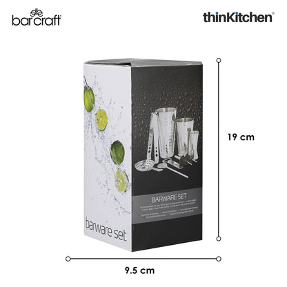 BarCraft Stainless Steel 8-pc Boston Cocktail Set