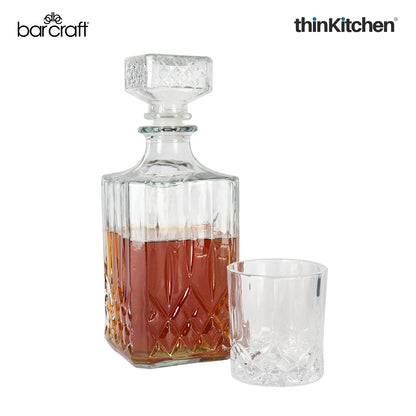 Barcraft Cut Glass Decanter Set