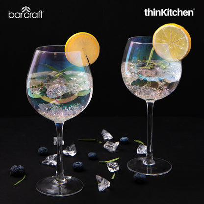 Barcraft Iridescent Gin Glasses Set Of 2 600ml