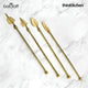 BarCraft Antique Gold Finish 4-pc Cocktail Stirrers