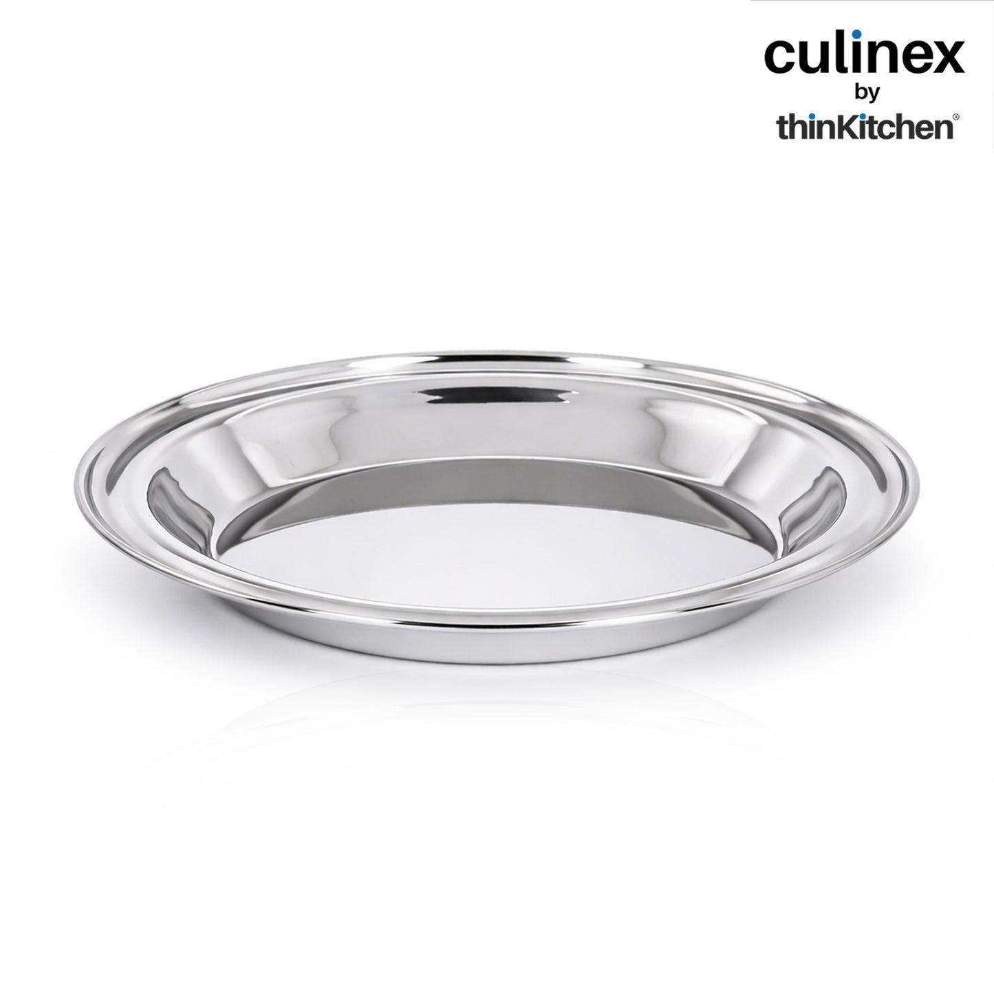 Culinex by thinKitchen 11" Stainless Steel Round Conical Pie Pan| Silver, Rust Resistant | Ideal for Ideal for Baking, Cakes, Pies, Tarts, Quiches, Baking Essentials |By thinKitchen