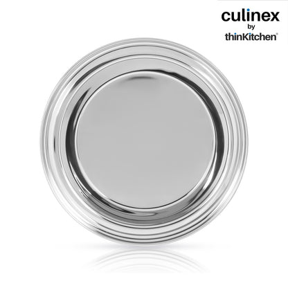 Culinex by thinKitchen 11" Stainless Steel Round Conical Pie Pan| Silver, Rust Resistant | Ideal for Ideal for Baking, Cakes, Pies, Tarts, Quiches, Baking Essentials |By thinKitchen