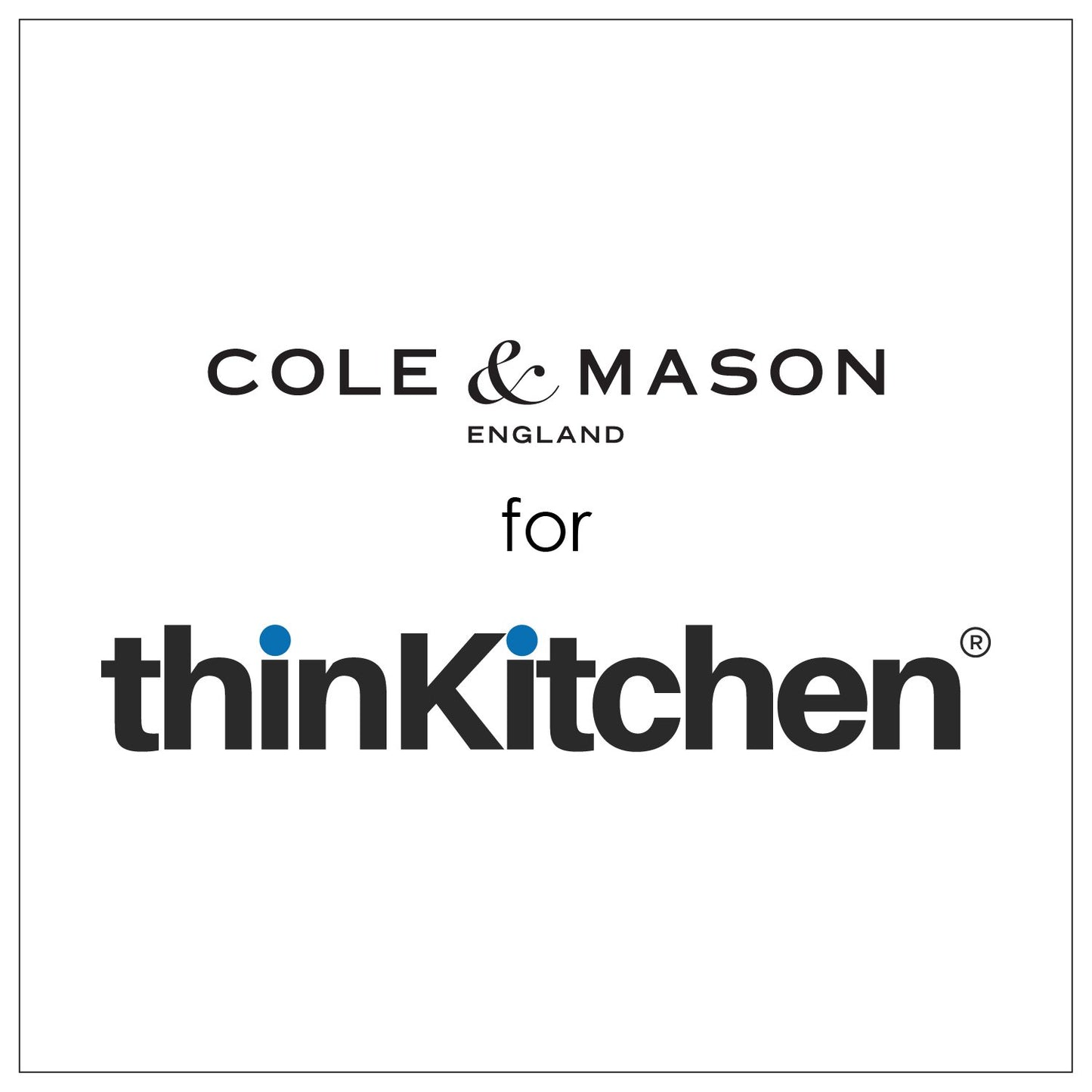 Cole Mason Precision Manual Acrylic Cube Salt Mill