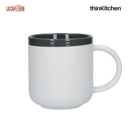 La Cafetiere Barcelona Cool Grey Ceramic Latte Mug