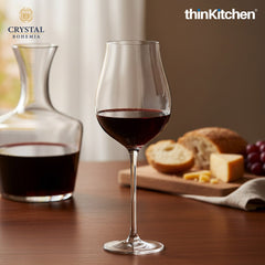 Crystal Bohemia Limosa Premium White Wine Glass Set | 400 ml, Set of 6 | Luxury Stemware from Czech Republic | International Crystal Barware