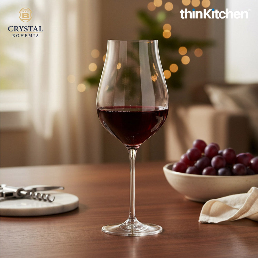 Crystal Bohemia 6 x 650ml Premium Red Wine Glasses Set for Wine, Drinks, Cocktails | LIMOSA Series