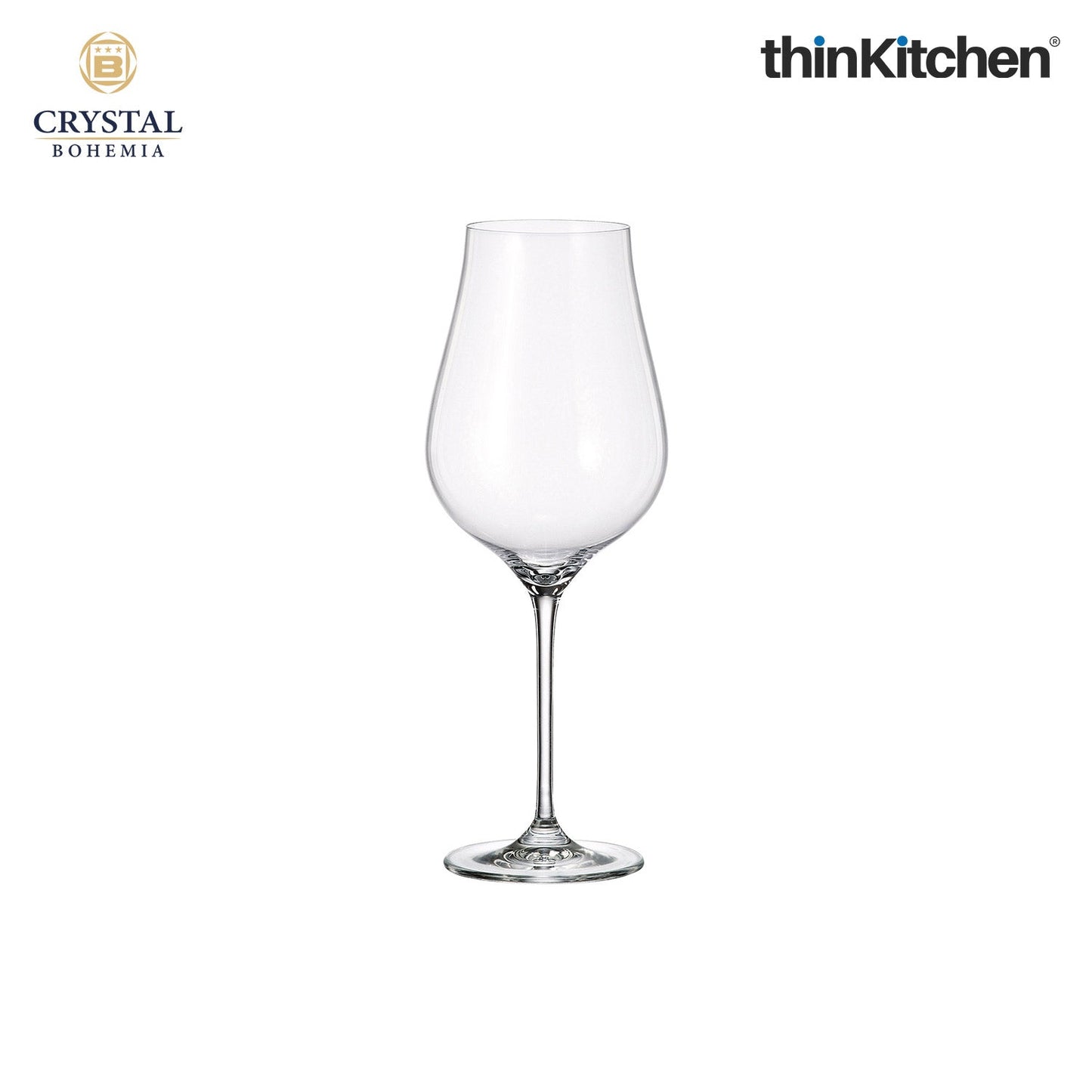 Crystal Bohemia Premium Red Wine Glass – LIMOSA – 650 ml, Set of 6 | International Crystalware | Luxury Stemware | Made in Czech Republic