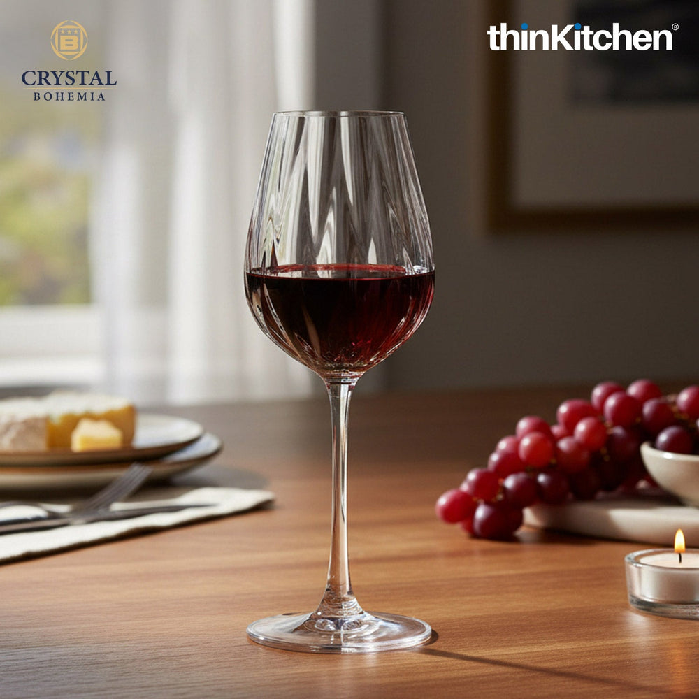 Crystal Bohemia 6 x 400ml Premium White Wine Glasses Set of 6 for  Wine, Drinks, Cocktails, Mocktails | CORA Series
