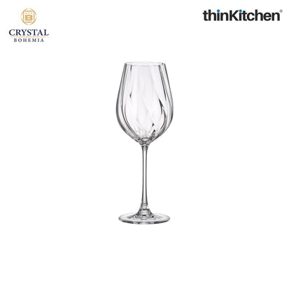 Crystal Bohemia Premium Red Wine Glass – CORA – 500 ml, Set of 6 | International Crystalware | Elegant Wine Glass Set | Made in Czech Republic