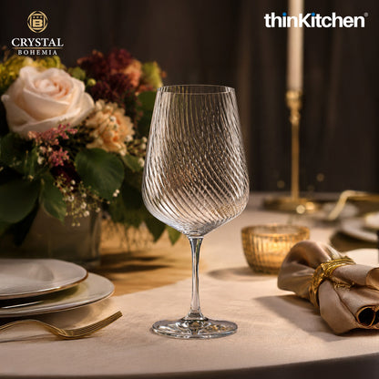 Premium 360ml White Wine Glasses Set of 6, TYTO, International Czech Luxury Crystalware for Wine, Drinks, Cocoktails, Mocktails