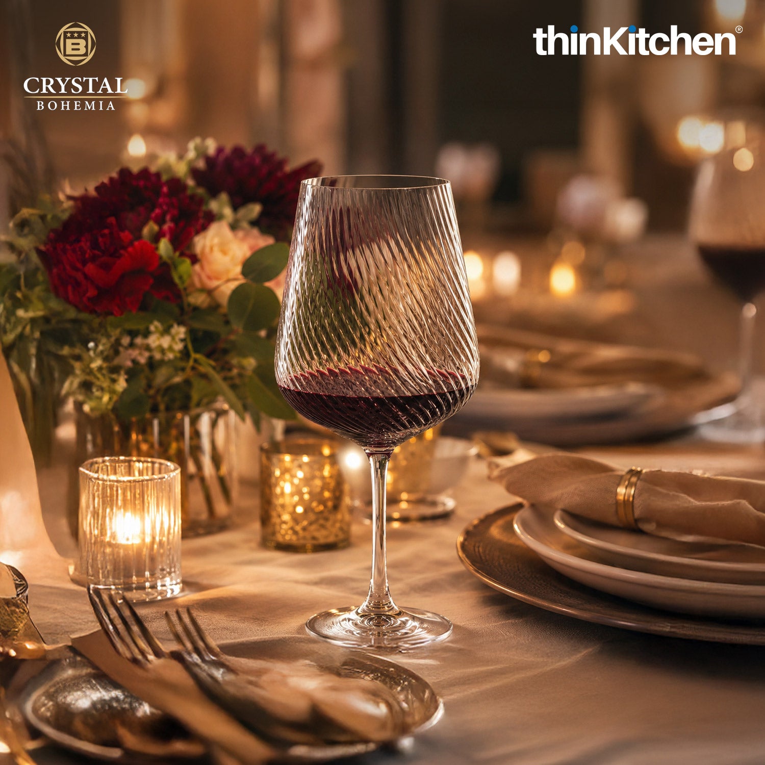 Premium Red Wine Glasses Set of 6, 450ml, TYTO, Lead Free Stemware for Shiraz, Merlot, Wine, Drinks, Cocktails, Mocktails - 1