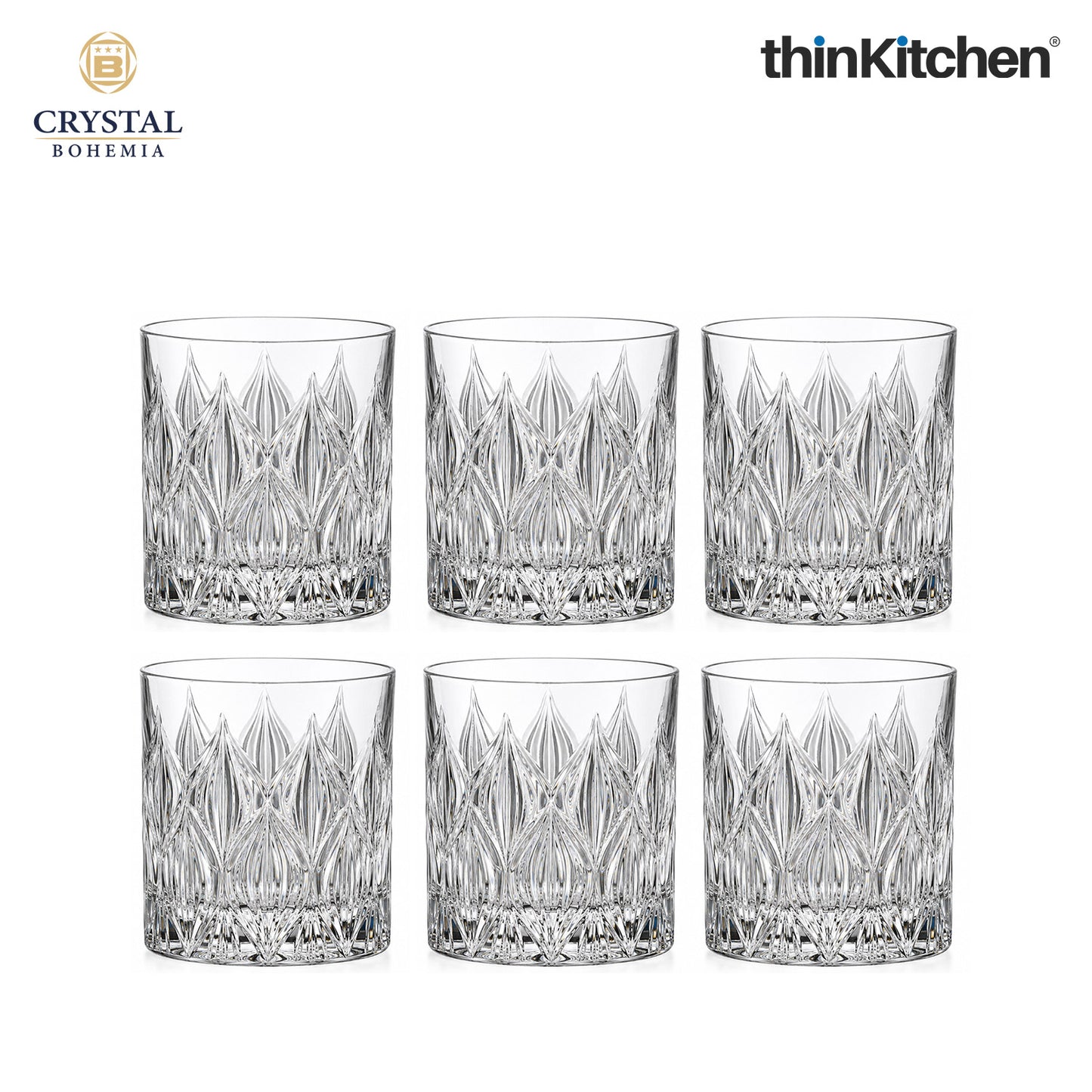 Premium 300ml  Onion  Whisky Glass Set of 6 – Double Old Fashioned (DOF), Luxury  Whisky, Scotch & Bourbon Crystalware Glasses