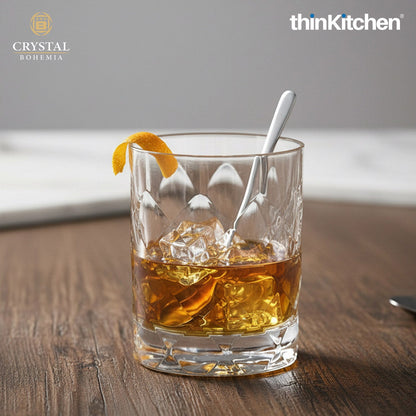Crystal Bohemia Premium Whisky Glass – TINY – 320 ml Double Old Fashioned (DOF), Set of 6 | Luxury Czech Crystal Tumblers | International Crystalware | Made in Czech Republic