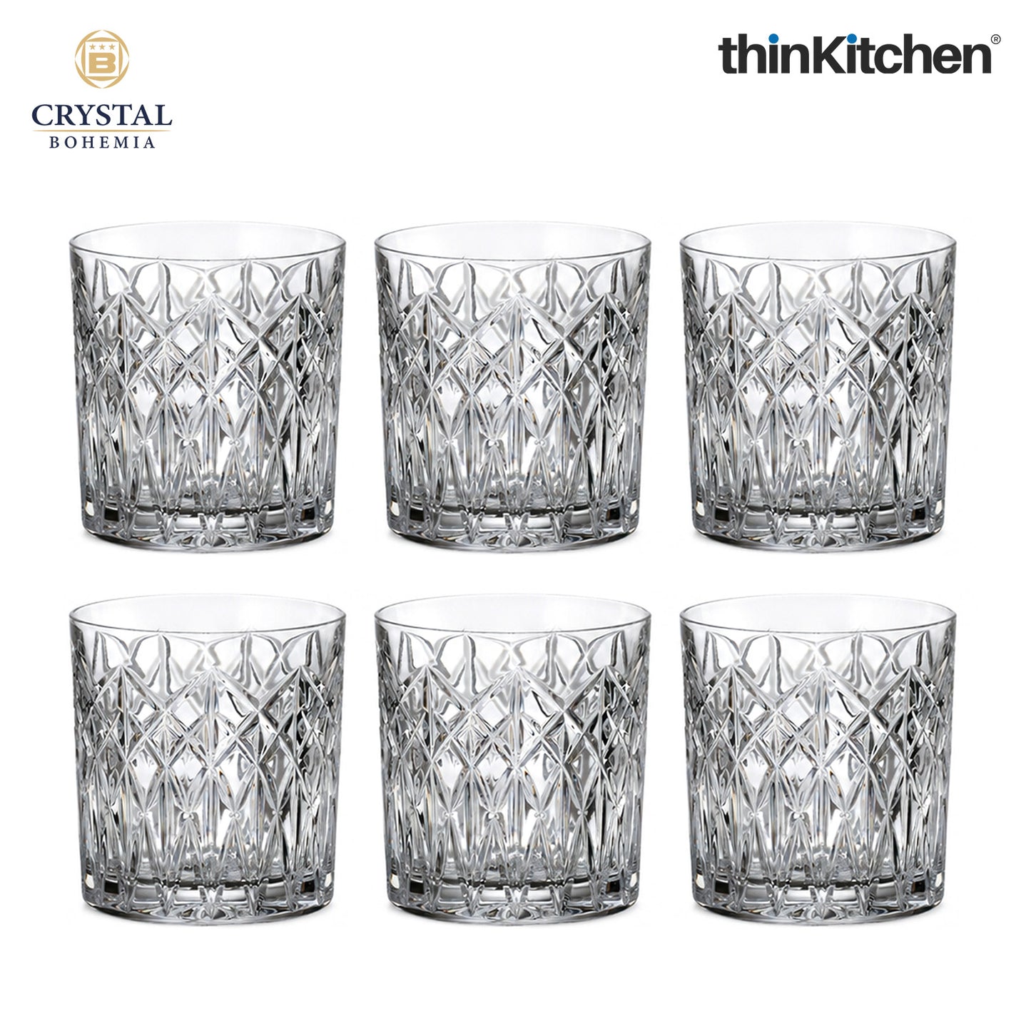 Premium 300ml  Lenas Whisky Glass Set of 6 – Double Old Fashioned (DOF), Luxury  Whisky, Scotch & Bourbon Crystalware Glasses