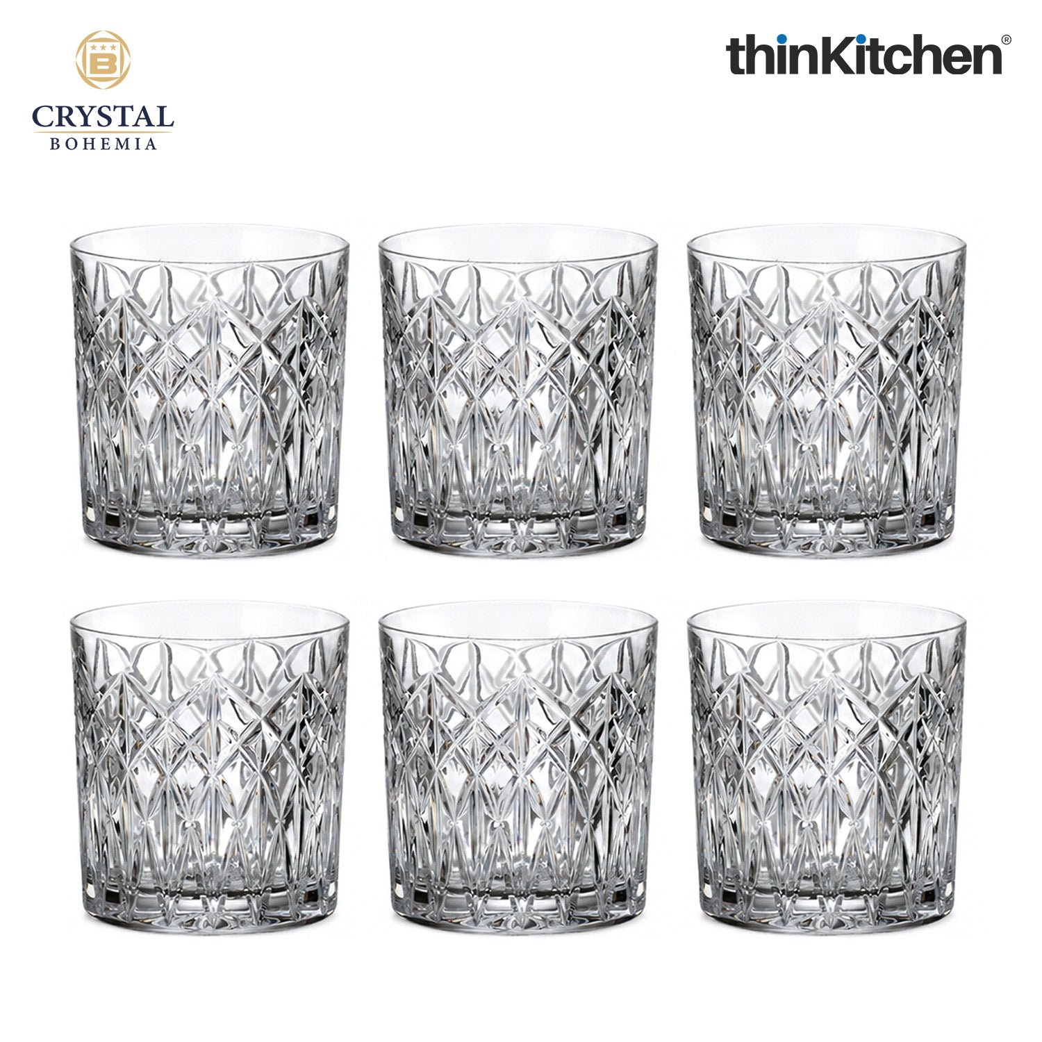 Premium 300ml  Lenas Whisky Glass Set of 6 – Double Old Fashioned (DOF), Luxury  Whisky, Scotch & Bourbon Crystalware Glasses - 2