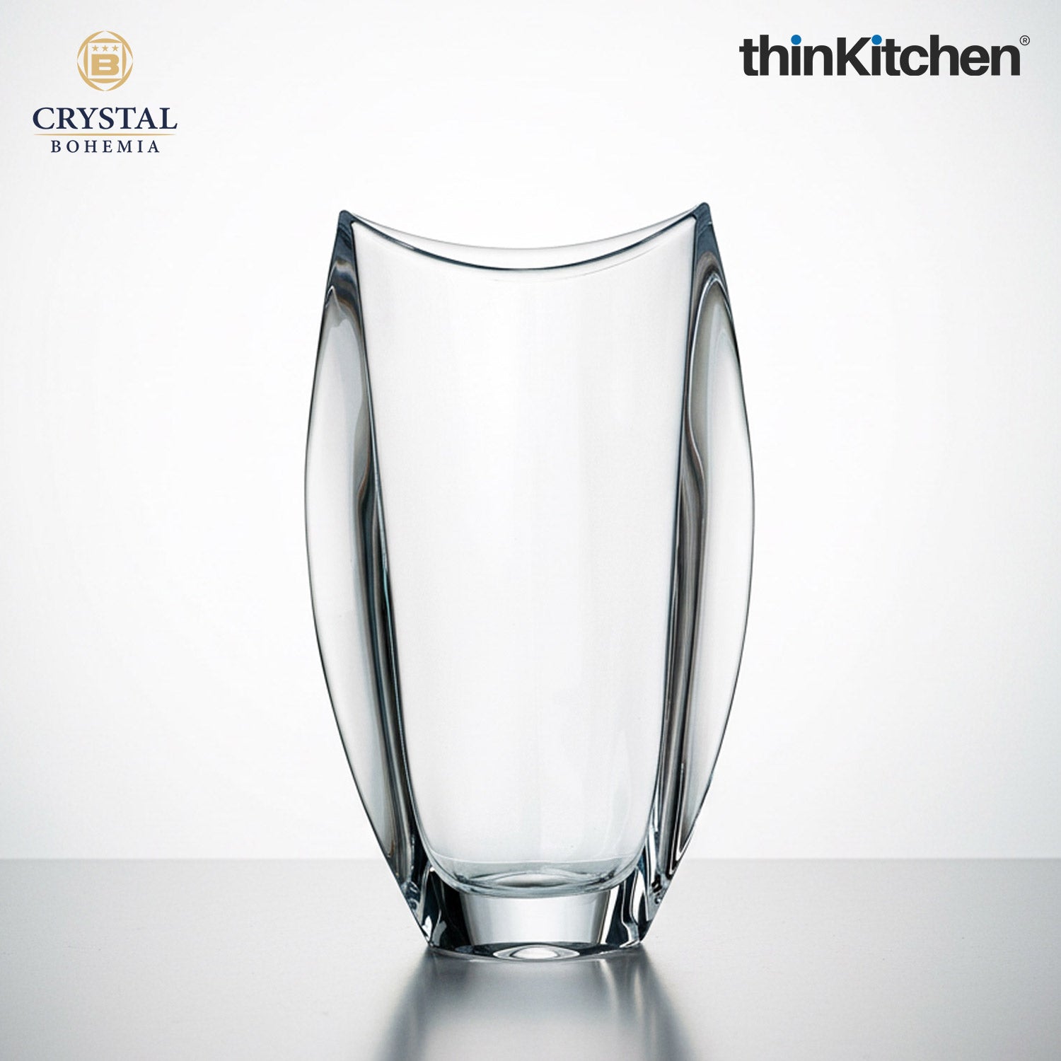 Premium 12 Inches Crystal Decorative Glass Flower Vase for Home