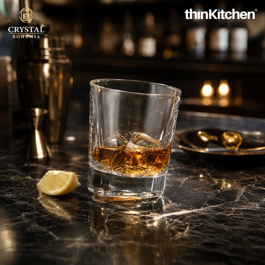 Premium 300ml  Torneo Whisky Glass Set of 6 – Double Old Fashioned (DOF), Luxury  Diamond-Cut Whisky, Scotch & Bourbon Crystalware