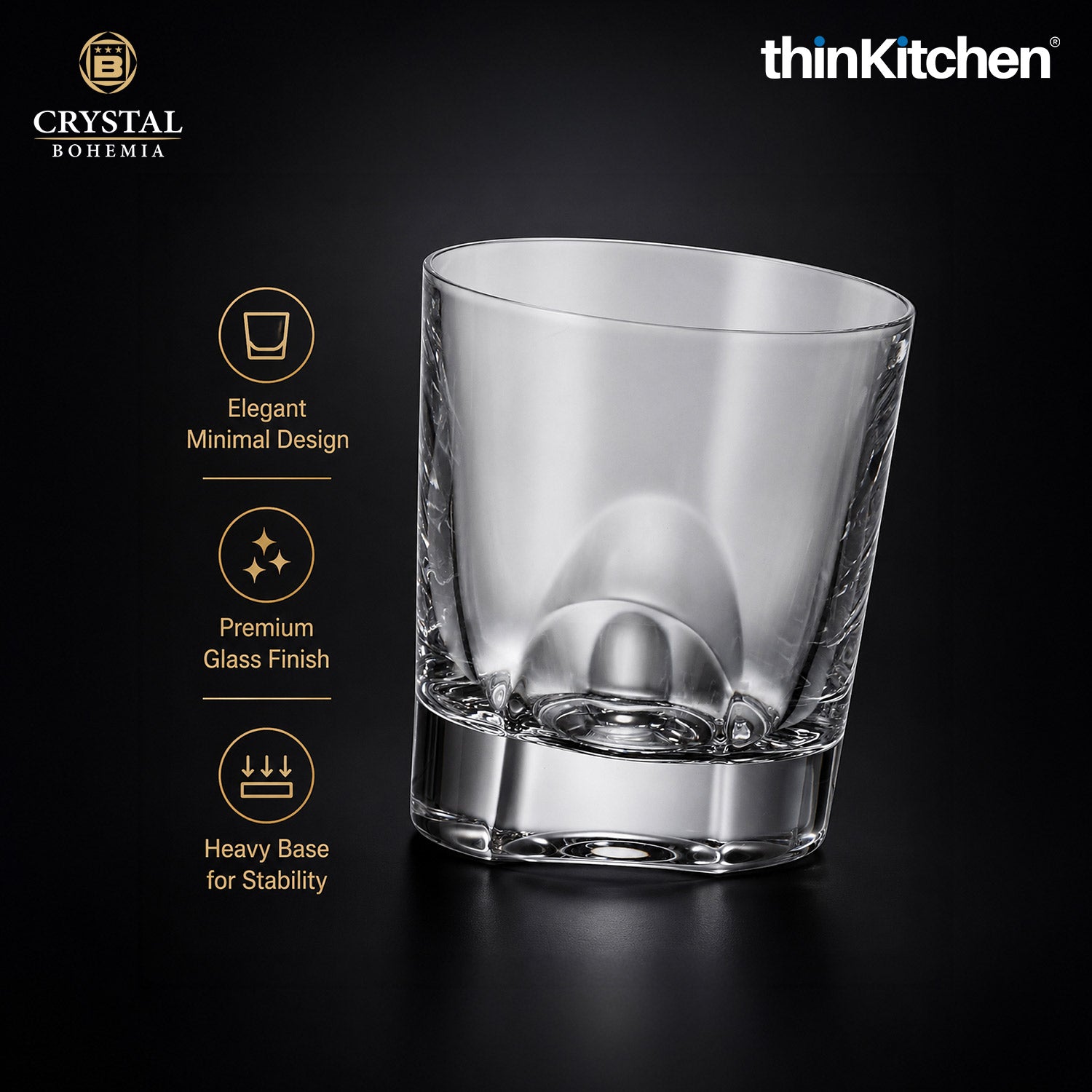 Premium 300ml  Torneo Whisky Glass Set of 6 – Double Old Fashioned (DOF), Luxury  Diamond-Cut Whisky, Scotch & Bourbon Crystalware - 5